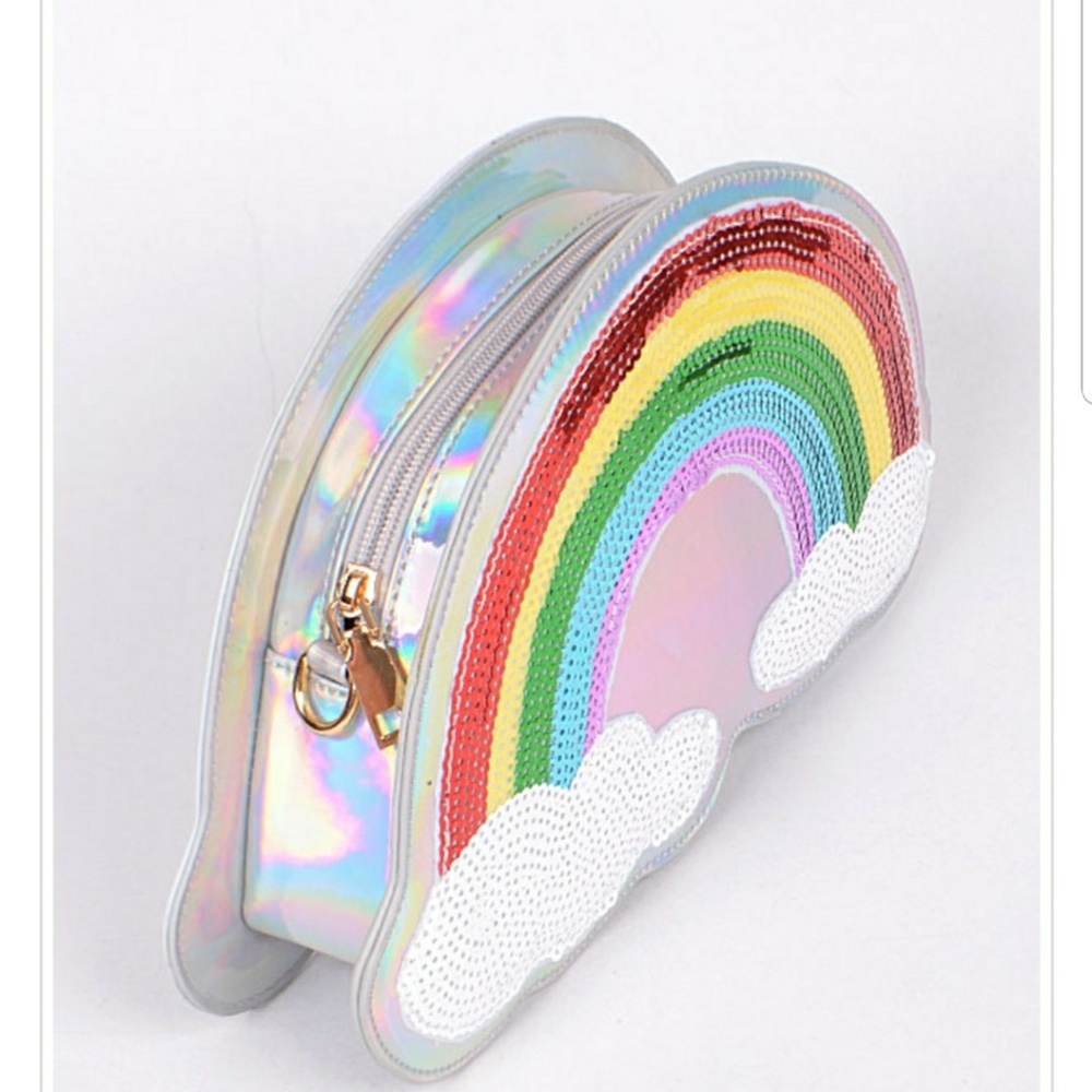 Holographic Sequin 🌈Clutch Bag🌈 NWT - Picture 1 of 5